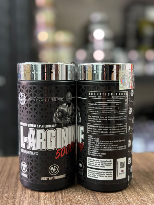 Dexter Jackson Signature Series Black Series L-Arginine - 5000Mg | Health Supplement | 30 Servings, 120 Tablets