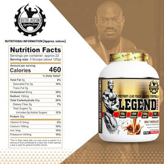 Dexter Jackson Legend Mass - Premium Lean Mass Gaining Formula | Malt Chocolate Flavor | 2722g, 6 lbs - Gain Muscle Mass Efficiently!