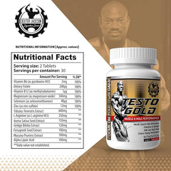 Dexter Jackson Testro Gold | 60 Tablets, 30 Days Supply