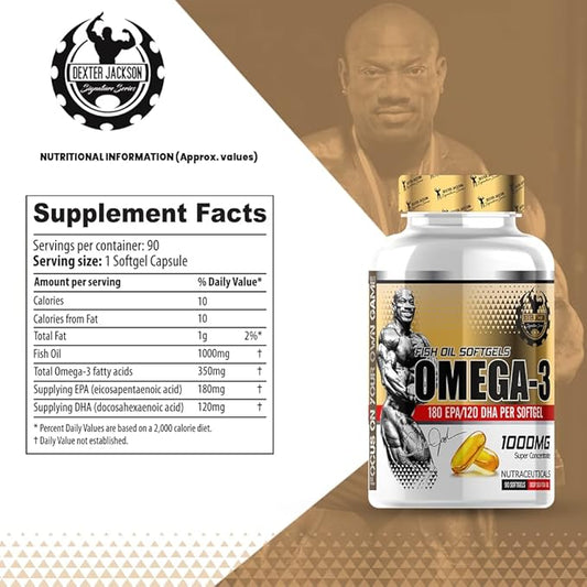 Dexter Jackson Omega-3 1000Mg (90 Softgels)
