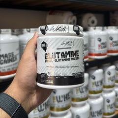 Gibbon White Series L-Glutamine Powder – Pure Unflavored | 5g Per Serving | 60 Servings | Muscle Recovery & Gut Support