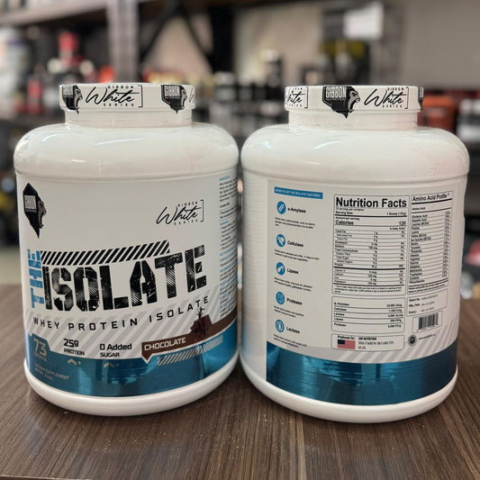 Gibbon White Series Isolate Whey Protein – 25g Protein, 0 Added Sugar, Chocolate Flavor | Fast-Absorbing Protein | 73 Servings